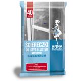 Anna Zaradna, ściereczki do szyb i luster, nawilżane, o zapachu morskim, 18 x 22 cm, 40 sztuk - miniaturka zdjęcia produktu