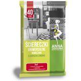 Anna Zaradna, ściereczki uniwersalne, nawilżane, o zapachu limonki, 18 x 22 cm, 40 sztuk - miniaturka zdjęcia produktu