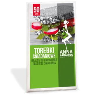 Anna Zaradna, torebki śniadaniowe, 50 sztuk Anna Zaradna, torebki śniadaniowe, 50 sztuk - zdjęcie produktu