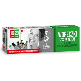 Anna Zaradna, torebki z suwakiem, 1,5 l, box, 20 sztuk - zdjęcie produktu