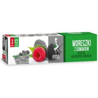 Anna Zaradna, torebki z suwakiem, 3 l, 12 sztuk - zdjęcie produktu