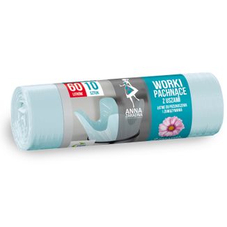 Anna Zaradna, worki na śmieci pachnące z uszami, zapach kwiatowy, 35 l, 20 sztuk Anna Zaradna, worki na śmieci pachnące z uszami, zapach kwiatowy, 35 l, 20 sztuk - zdjęcie produktu