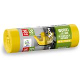 Anna Zaradna, worki do segregacji, plastik, z uszami, żółte, 35 l, 20 sztuk Anna Zaradna, worki do segregacji, plastik, z uszami, żółte, 35 l, 20 sztuk - miniaturka zdjęcia produktu