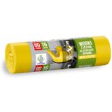 Anna Zaradna, worki do segregacji, plastik, z uszami, żółte, 60 l, 16 sztuk - miniaturka zdjęcia produktu