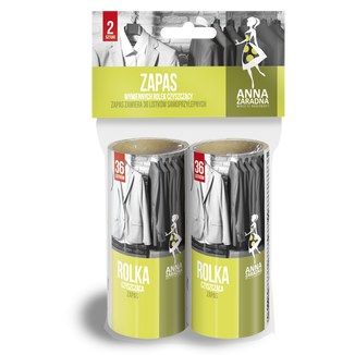 Anna Zaradna, rolka czyszcząca do ubrań, zapas, 2 sztuki - zdjęcie produktu