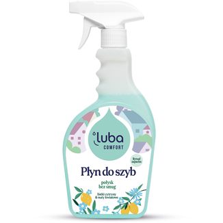 Luba Comfort, płyn do szyb, listki cytryny i niebieskie kwiaty, 500 ml - zdjęcie produktu