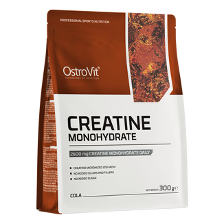 OstroVit Creatine Monohydrate, smak cola, 300 g - zdjęcie produktu
