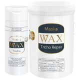 Zestaw WAX Tricho Repair, maska do włosów i skóry głowy, regenerująca i przeciw wypadaniu, 480 ml + myjący peeling enzymatyczny do włosów i skóry głowy, 150 ml - miniaturka zdjęcia produktu
