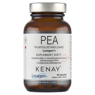 Kenay PEA Palmitoiloetanoloamid Levagen+, 60 kapsułek - zdjęcie produktu
