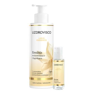 Zestaw Uzdrovisco Lipid Essence, serum barierowe i regenerujące, 30 ml + emulsja oczyszczająca i łagodząca, 200 ml Zestaw Uzdrovisco Lipid Essence, serum barierowe i regenerujące, 30 ml + emulsja oczyszczająca i łagodząca, 200 ml - zdjęcie produktu