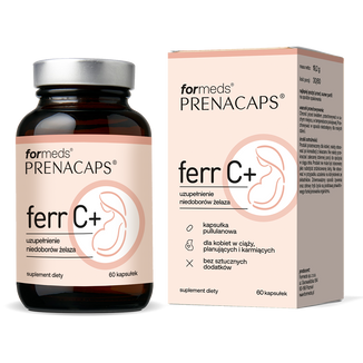 Formeds Prenacaps Ferr C+, 60 kapsułek Formeds Prenacaps Ferr C+, 60 kapsułek - zdjęcie produktu