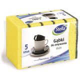Stella, gąbki do zmywania, duże, mix kolorów, 5 sztuk - miniaturka zdjęcia produktu