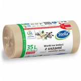 Stella, worki na śmieci z uszami o zapachu vanilla late, beżowe, 35 l, 29 sztuk - miniaturka zdjęcia produktu