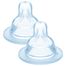 MAM, smoczek do butelki, silikonowy, rozmiar X, do gęstych płynów, od 6 miesiąca, 2 sztuki - miniaturka  zdjęcia produktu