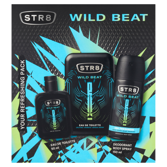 Zestaw STR8 Wild Beat, woda toaletowa, 50 ml + dezodorant w sprayu, 150 ml - zdjęcie produktu