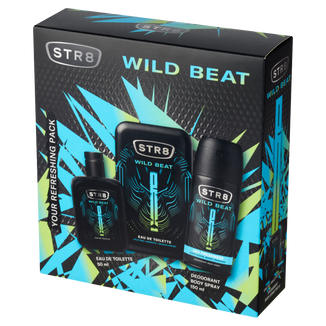 Zestaw STR8 Wild Beat, woda toaletowa, 50 ml + dezodorant w sprayu, 150 ml - zdjęcie produktu