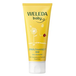 Weleda Calendula, rozgrzewający krem do kąpieli dla dzieci, od 1 dnia życia, 75 ml - zdjęcie produktu