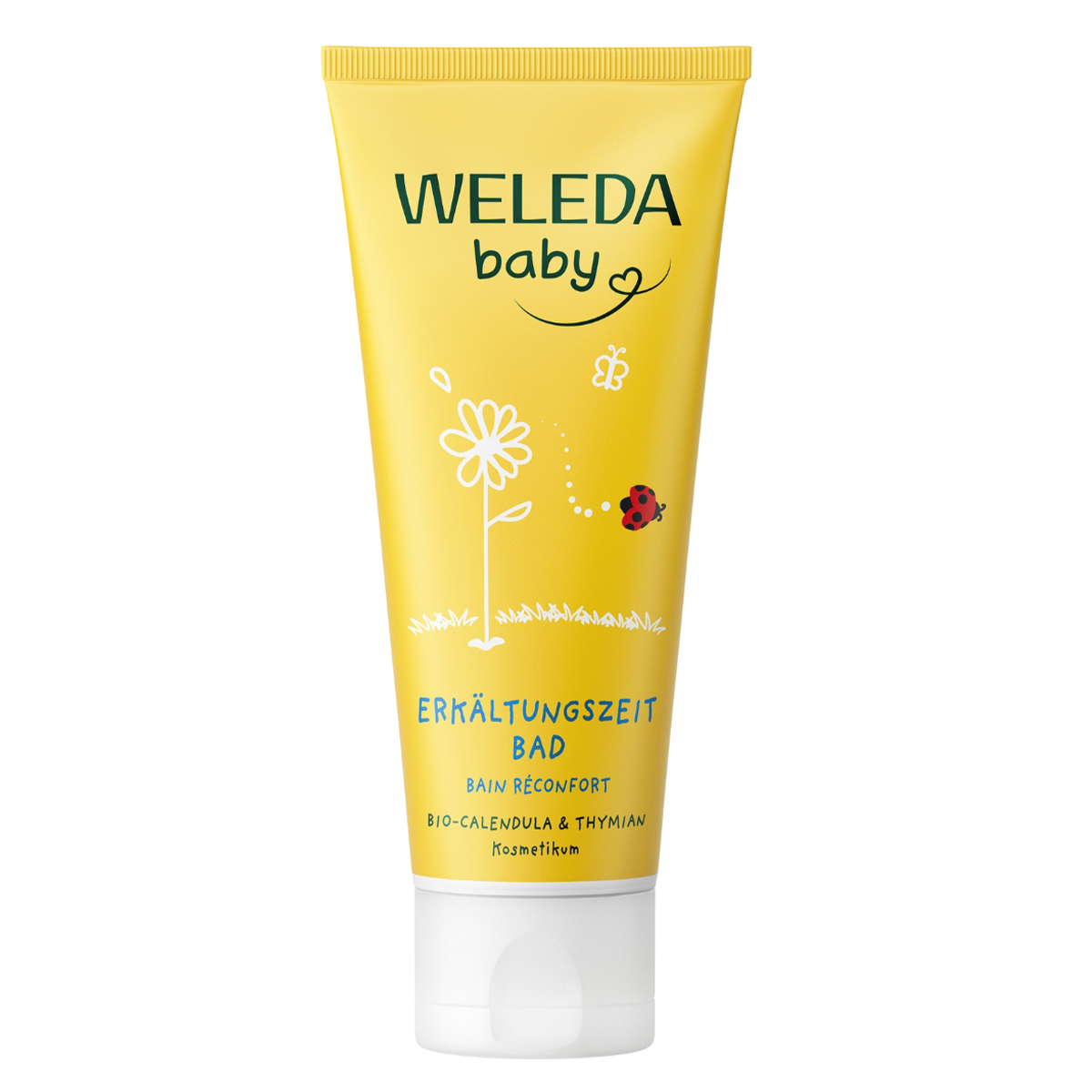 Nieznana Weleda Calendula, rozgrzewający krem do kąpieli dla dzieci, od 3 miesiąca, 75 ml