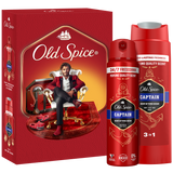 Zestaw Old Spice Gentleman, Captain, dezodorant w sprayu, 150 ml + żel pod prysznic 3w1, 250 ml USZKODZONE OPAKOWANIE - miniaturka zdjęcia produktu