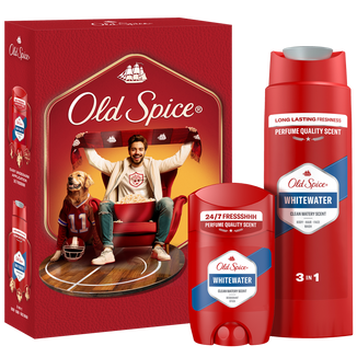 Zestaw Old Spice Sports Fan, Whitewater, dezodorant w sztyfcie, 50 ml + żel pod prysznic 3w1, 250 ml Zestaw Old Spice Sports Fan, Whitewater, dezodorant w sztyfcie, 50 ml + żel pod prysznic 3w1, 250 ml - zdjęcie produktu