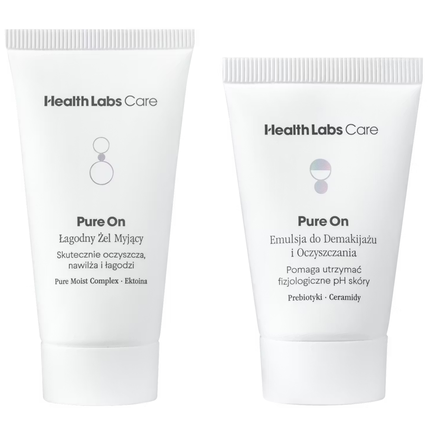 Nieznana Zestaw Health Labs Pure On Travel Set, emulsja do demakijażu i oczyszczania, 20 ml + łagodny żel myjący, 30 ml — Składniki i ocena