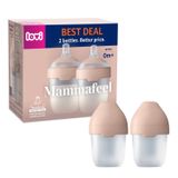 Zestaw Lovi Mammafeel, butelka niemowlęca, ze smoczkiem mini, od urodzenia, 2 x 150 ml USZKODZONE OPAKOWANIE - miniaturka zdjęcia produktu
