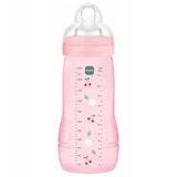 MAM Easy Active, butelka antykolkowa, ze smoczkiem silikonowym, Pattern Fruits, girl, od 4 miesiąca, 330 ml USZKODZONE OPAKOWANIE - miniaturka zdjęcia produktu