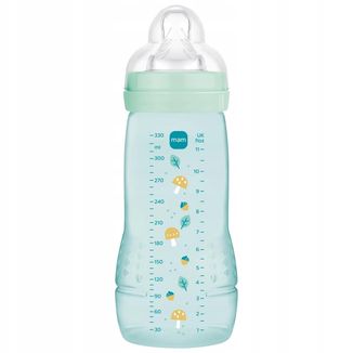 MAM Easy Active, butelka antykolkowa, ze smoczkiem silikonowym, Pattern Fruits, unisex, od 4 miesiąca, 330 ml - zdjęcie produktu