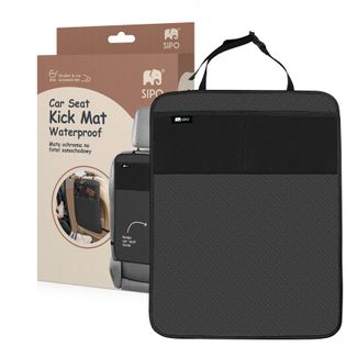 Sipo, mata ochronna na fotel samochodowy przeciw kopaniu, czarna, 1 sztuka - zdjęcie produktu