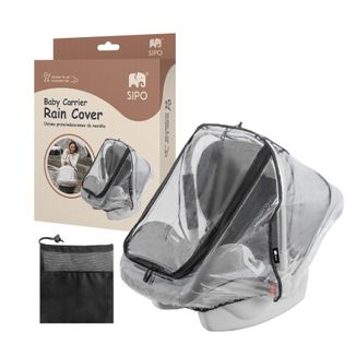 Sipo, osłona przeciwdeszczowa do nosidła, przezroczysta, 1 sztuka - zdjęcie produktu