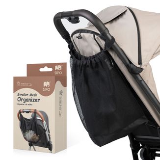 Sipo, siatkowy uniwersalny organizer - torba do wózka, rozmiar XL, czarny, 1 sztuka - zdjęcie produktu