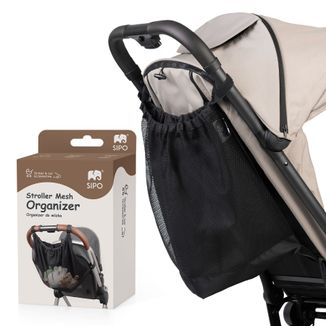 Sipo, siatkowy uniwersalny organizer - torba do wózka, rozmiar XL, czarny, 1 sztuka - zdjęcie produktu