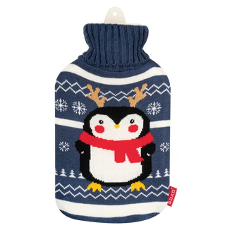 Soxo, termofor w pokrowcu, biały, pingwin, 1,8 l - zdjęcie produktu