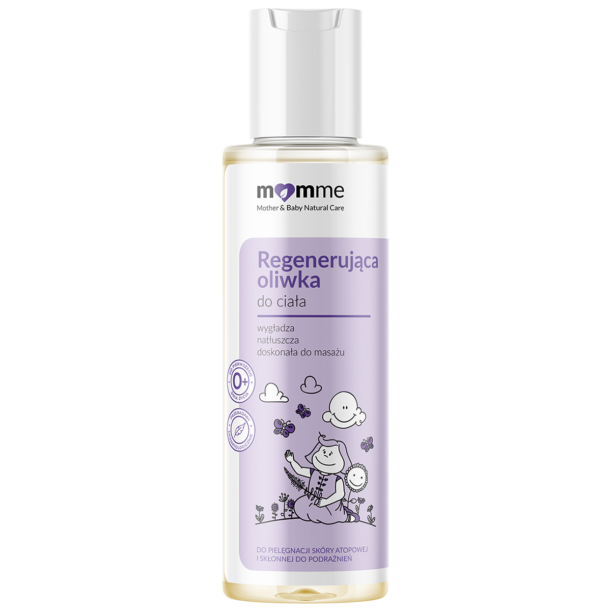 Nieznana Momme, regenerująca oliwka do ciała, od urodzenia, 150 ml — Inhaltsstoffe und Bewertung