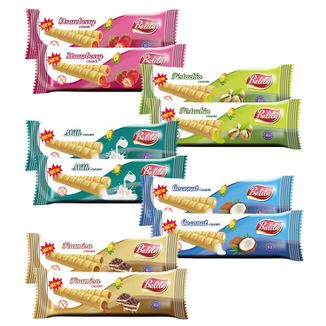 Zestaw Balila, rurki kukurydziane z kremem, bezglutenowe, mix smaków, 10 x 18 g - zdjęcie produktu