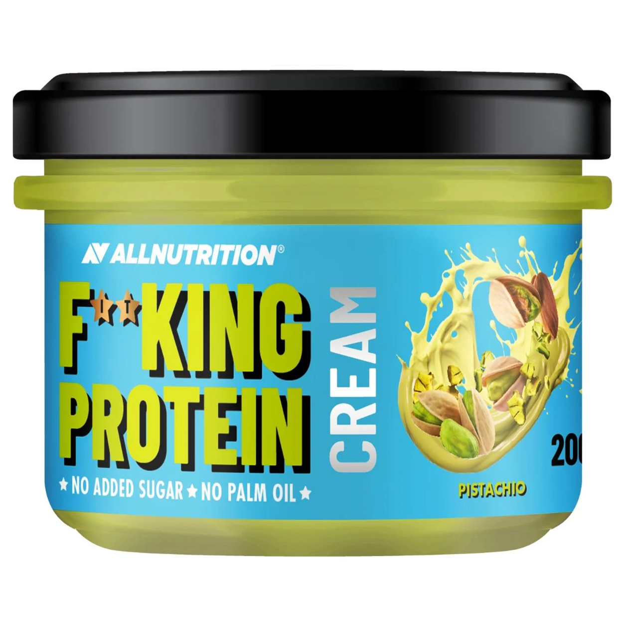 Allnutrition Allnutrition Fitking Delicious Protein Cream Pistachio, proteinowy krem pistacjowy, bez dodatku cukru, 200 g