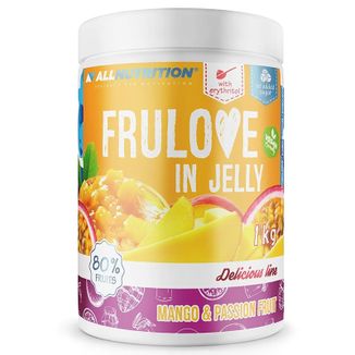 Allnutrition Frulove In Jelly Mango & Passion Fruit, mango z marakują w żelu, bez dodatku cukru, 1 kg KRÓTKA DATA Allnutrition Frulove In Jelly Mango & Passion Fruit, mango z marakują w żelu, bez dodatku cukru, 1 kg KRÓTKA DATA - zdjęcie produktu