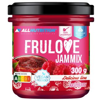Allnutrition Frulove Jammix Raspberry, produkt owocowy na bazie malin, bez dodatku cukru, 300 g Allnutrition Frulove Jammix Raspberry, produkt owocowy na bazie malin, bez dodatku cukru, 300 g - zdjęcie produktu