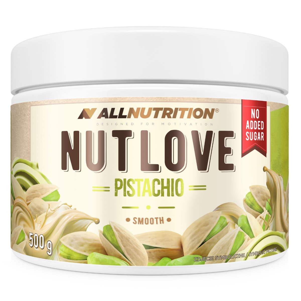 Allnutrition Allnutrition Nutlove Pistachio, krem pistacjowy, smooth, bez dodatku cukru, 500 g