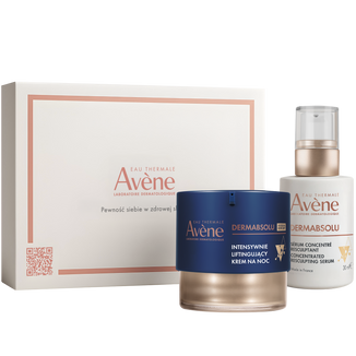 Zestaw Avene Dermabsolu Skoncentrowana pielęgnacja odmładzająca, intensywnie liftingujący krem na noc, 40 ml + serum przywracające kontur twarzy, 30 ml - zdjęcie produktu