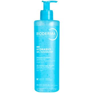 Bioderma Hydrabio Gel Moussant, nawilżający żel do mycia twarzy, 400 ml - zdjęcie produktu