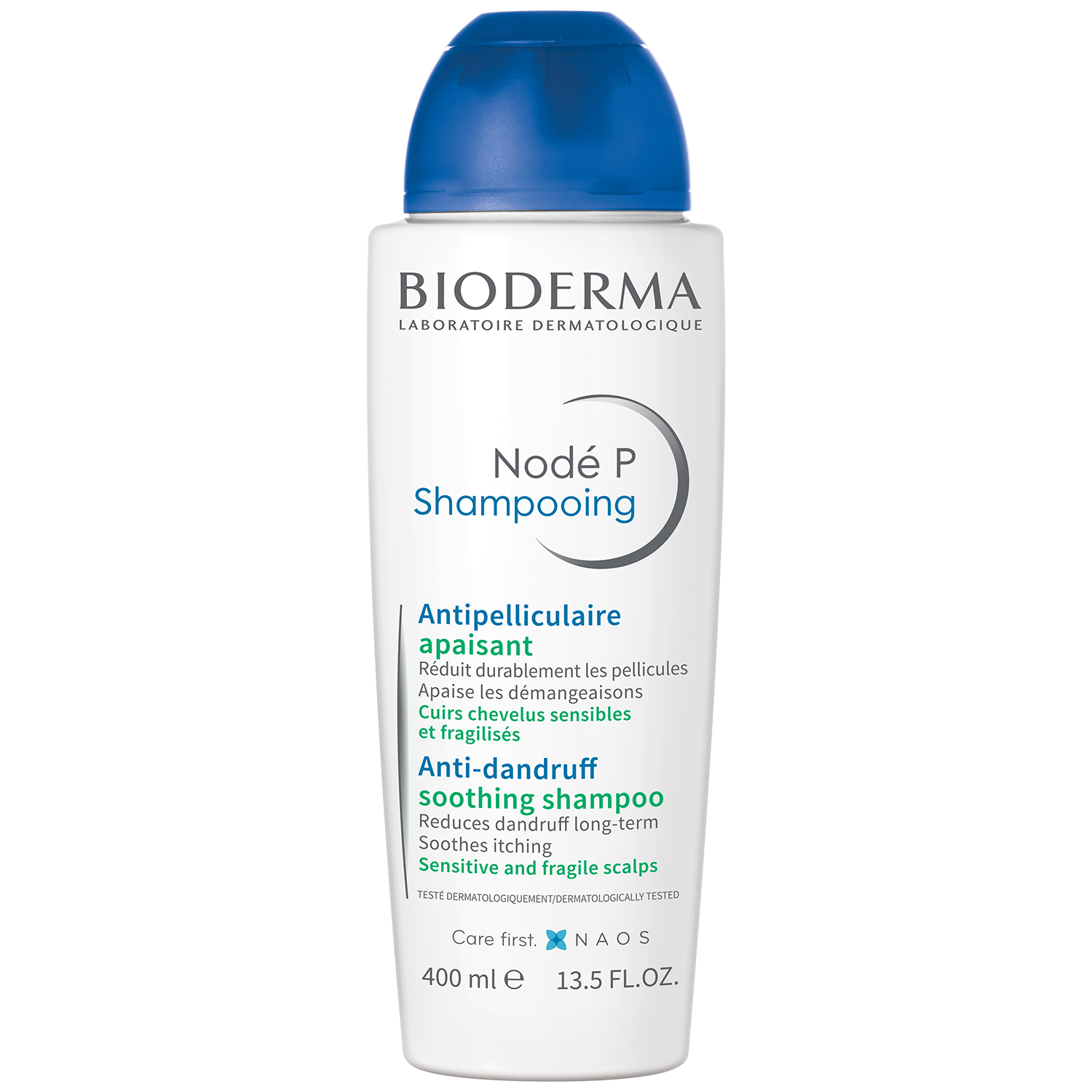 Bioderma Bioderma Node P Shampooing Apaisant, beruhigend Anti-Schuppen-Shampoo für empfindliche Haut Kopf, 400 ml — Inhaltsstoffe und Bewertung