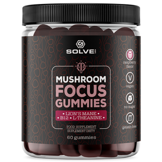 Solve Labs Mushroom Focus Gummies, żelki, 60 sztuk Solve Labs Mushroom Focus Gummies, żelki, 60 sztuk - zdjęcie produktu