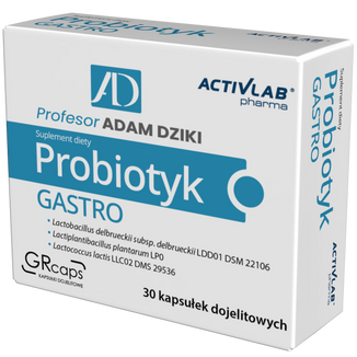 Activlab Pharma Probiotyk Gastro, 30 kapsułek dojelitowych Activlab Pharma Probiotyk Gastro, 30 kapsułek dojelitowych - zdjęcie produktu