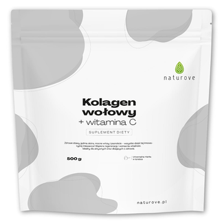 Naturove Kolagen Wołowy z Witaminą C, proszek, 500 g - zdjęcie produktu