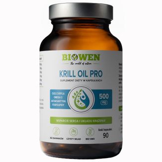 Biowen Krill Oil Pro, 90 kapsułek Biowen Krill Oil Pro, 90 kapsułek - zdjęcie produktu