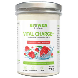 Biowen Vital Charge+, elektrolity, malina, 250 g - zdjęcie produktu