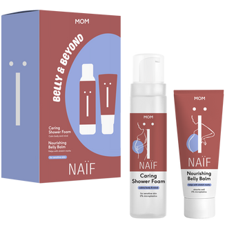 Zestaw Naif Mom Belly & Beyond, balsam na rozstępy, 150 ml + pianka pod prysznic, 200 ml USZKODZONE OPAKOWANIE Zestaw Naif Mom Belly & Beyond, balsam na rozstępy, 150 ml + pianka pod prysznic, 200 ml USZKODZONE OPAKOWANIE - zdjęcie produktu