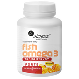 Aliness Fish Omega 3 Forte Trójglicerydy Forte 500/250 mg, 90 kapsułek - miniaturka zdjęcia produktu