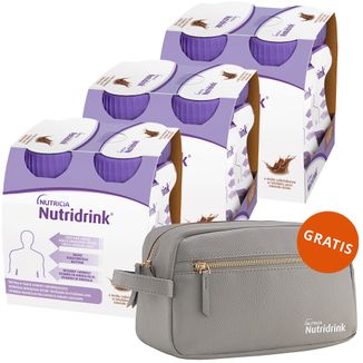 Zestaw Nutridrink, preparat odżywczy, smak czekoladowy, 12 x 125 ml + kosmetyczka podróżna gratis - zdjęcie produktu